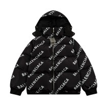 Balenciaga Classic Full Logo Double sided Wearable Down Cotton Jacket