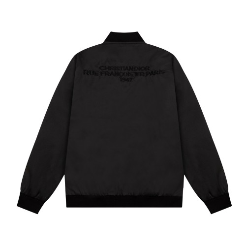 Dior Classic Embroidered Logo Casual Baseball Jacket