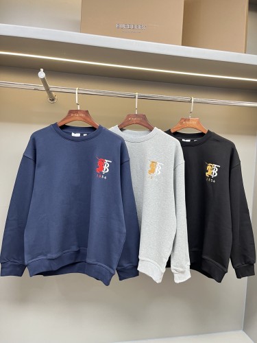 Burberry Classic Embroidered Logo Combination Hoodie Couple Casual Sweatshirt