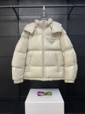 Prada Classic Minimally Pressed Short Down Jacket