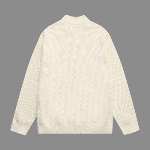 Versace New Collar Triangle Logo Flip Collar Wool Sweater