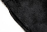 Louis Vuitton Unisex Classic Embroidered Logo Wash Wide Leg Pants