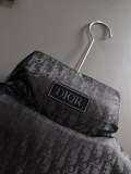 Dior Classic Versatile Logo Jacquard Dark Pattern Down Vest