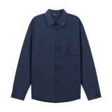 Louis Vuitton Classic Pocket Letter Embroidered Pattern Shirt