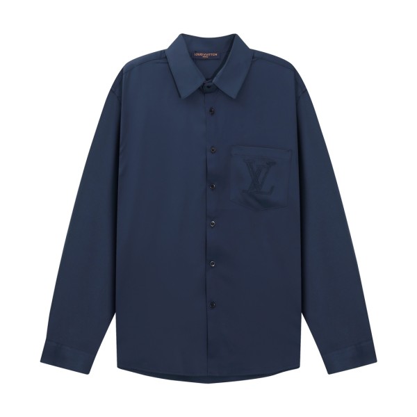 Louis Vuitton Classic Pocket Letter Embroidered Pattern Shirt