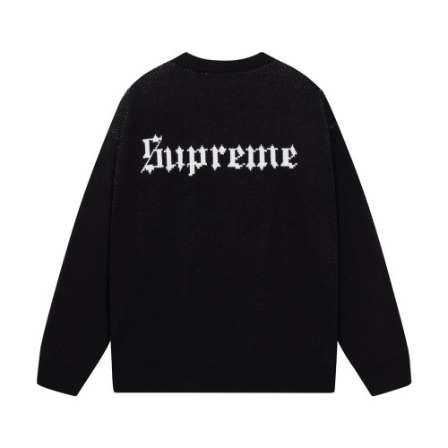 Supreme New Fashion Snow White And Seven Dwarfs Jacquard Round Neck Sweater