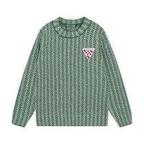 Prada New Fashion Triangle Logo Pattern Jacquard Sweater