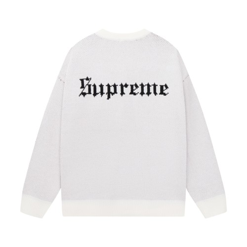 Supreme New Fashion Snow White And Seven Dwarfs Jacquard Round Neck Sweater