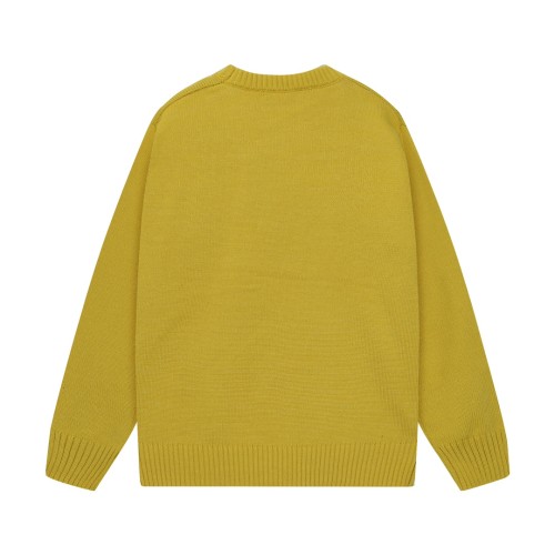 Prada New Simple Letter Logo Jacquard Round Neck Sweater