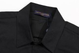 Louis Vuitton Classic Splicing Dark Pattern Logo Shirt