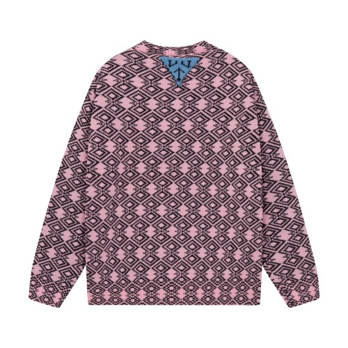 Prada New Fashion Triangle Logo Pattern Jacquard Sweater