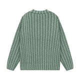Prada New Fashion Triangle Logo Pattern Jacquard Sweater