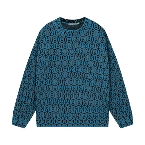 Prada New Fashion Triangle Logo Pattern Jacquard Sweater