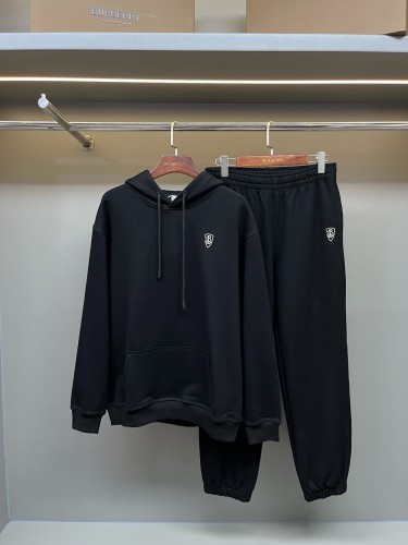 Burberry Classic Logo Shield Embroidered Cotton Hoodie Set