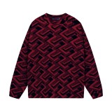 Prada New Fashion Triangle Logo Pattern Jacquard Sweater