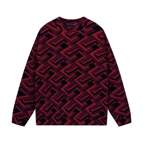 Prada New Fashion Triangle Logo Pattern Jacquard Sweater