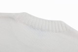 Prada New Simple 3D Logo Jacquard Round Neck Sweater
