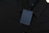 Louis Vuitton Classic Splicing Dark Pattern Logo Shirt