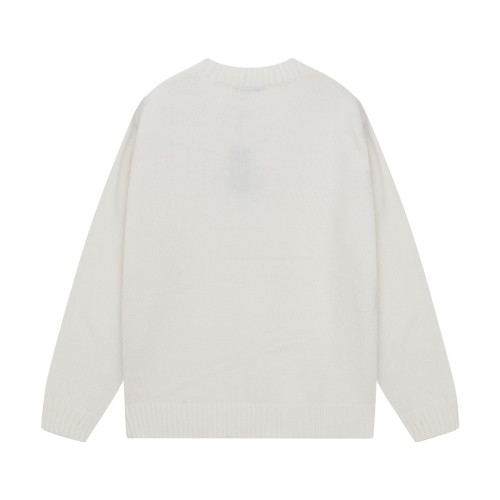Prada New Simple 3D Logo Jacquard Round Neck Sweater