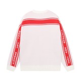 Supreme New Line Letter Splicing Round Neck Wool Sweater