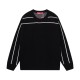 Supreme New Line Letter Splicing Round Neck Wool Sweater