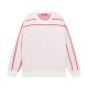 Supreme New Line Letter Splicing Round Neck Wool Sweater