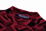 Prada New Fashion Triangle Logo Pattern Jacquard Sweater