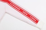 Supreme New Line Letter Splicing Round Neck Wool Sweater