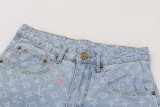 Louis Vuitton x Tyler New Unisex Embroidered Candy Presbyopia Jeans