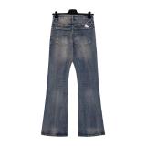 Balenciaga New Classic Vertical Pattern Micro Pull Wash Water Denim Jeans