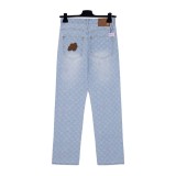 Louis Vuitton x Tyler New Unisex Embroidered Candy Presbyopia Jeans