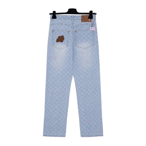 Louis Vuitton x Tyler New Unisex Embroidered Candy Presbyopia Jeans