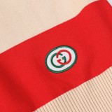 Gucci New Classic Color Double G Embroidered Polo Knitted Sweater