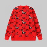Gucci Unisex Double G Weasel Pattern Knitted Sweater