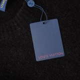 Louis Vuitton New Classic Logo Jacquard Round Neck Wool Sweater