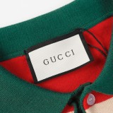 Gucci New Classic Color Double G Embroidered Polo Knitted Sweater