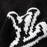 Louis Vuitton New Classic Logo Jacquard Round Neck Wool Sweater