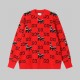 Gucci Unisex Double G Weasel Pattern Knitted Sweater