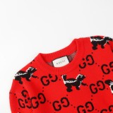 Gucci Unisex Double G Weasel Pattern Knitted Sweater