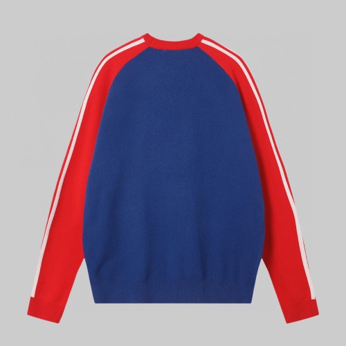 Gucci x Adidas Unisex Embroidered Logo Knitted Sweater