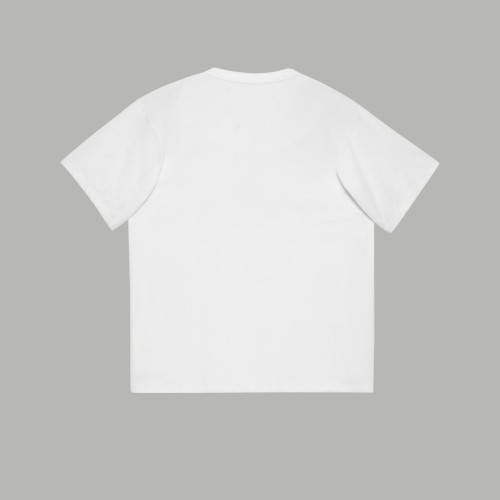 Dior New Fashion Inkjet Hand drawn Graffiti Logo Printed Short Sleeve Couple Loose T-shirt