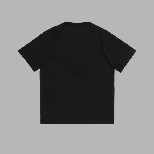 Dior New Fashion Inkjet Hand drawn Graffiti Logo Printed Short Sleeve Couple Loose T-shirt