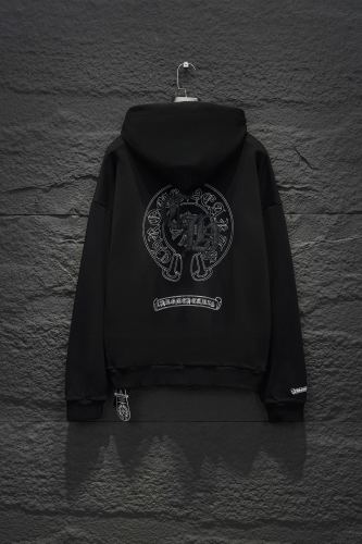 Chrome Hearts New Classic Horseshoe Sanskrit Hooded Zipper Hoodie Jacket