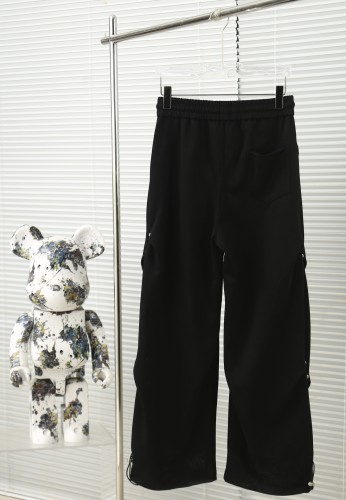 Chrome Hearts New 3D Sanskrit Embroidered Double Fold Pants