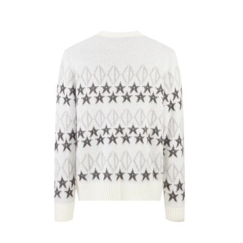 Dior Classic Couple Star Jacquard Woolen Sweater