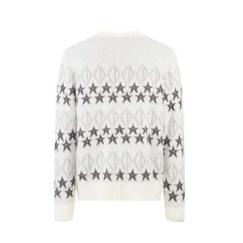 Dior Classic Couple Star Jacquard Woolen Sweater