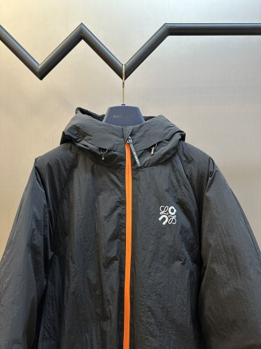Loewe x On Unisex Fashion Casual Hooded Down Jacket