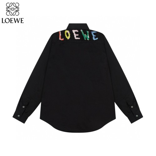 Loewe New Rainbow Logo Towel Embroidered Long Sleeve Shirt