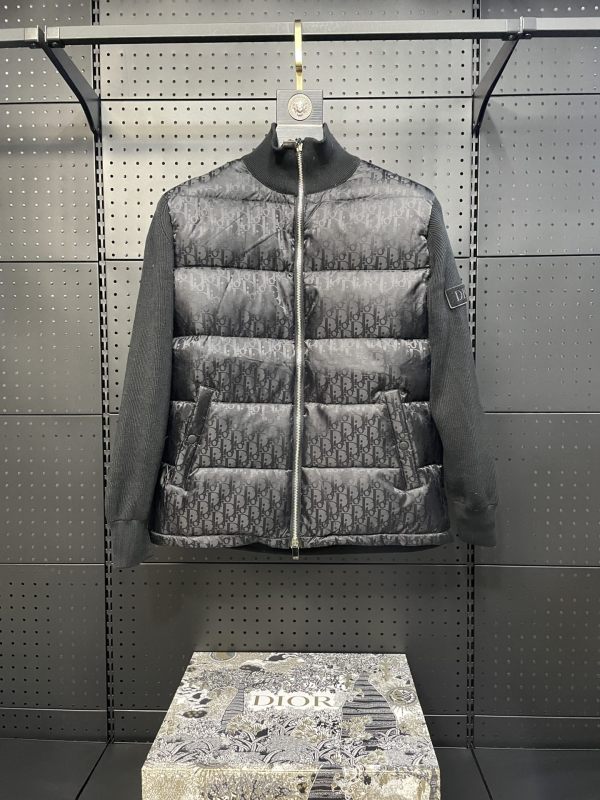 Dior New Classic Couple Splicing Wool Down Jacket