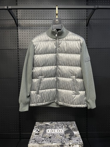 Dior New Classic Couple Splicing Wool Down Jacket